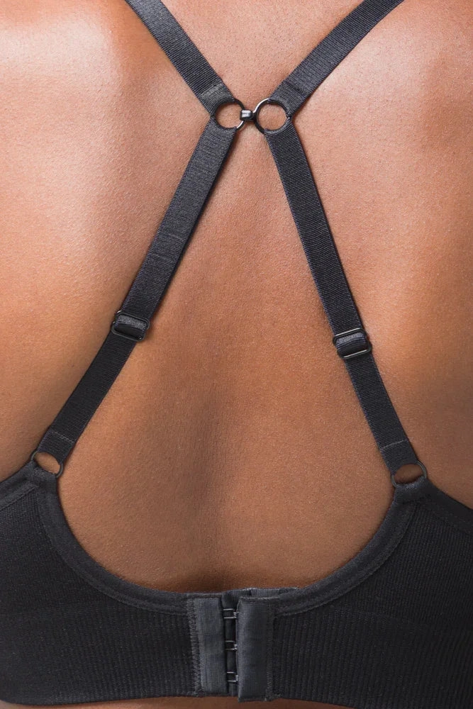 Muscle Support Fit Seamfree Bralette Black
