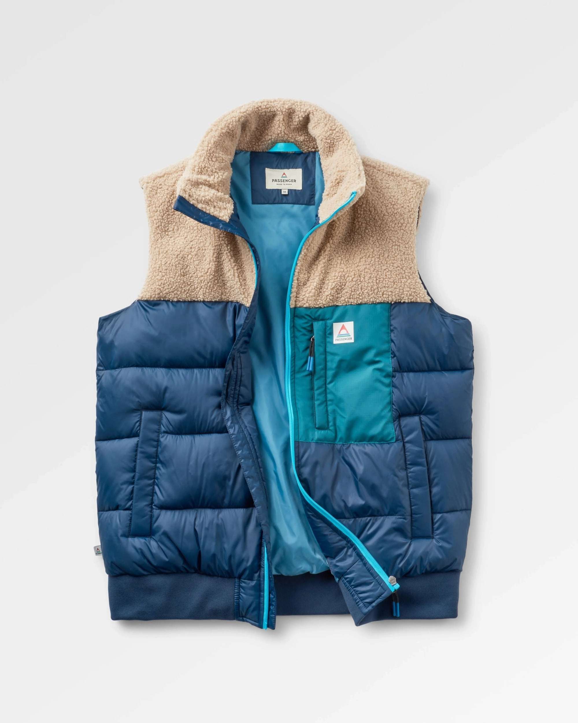 Inspire Recycled Insulated Gilet - Rich Navy Flexible Hood Design WindResistant Coating