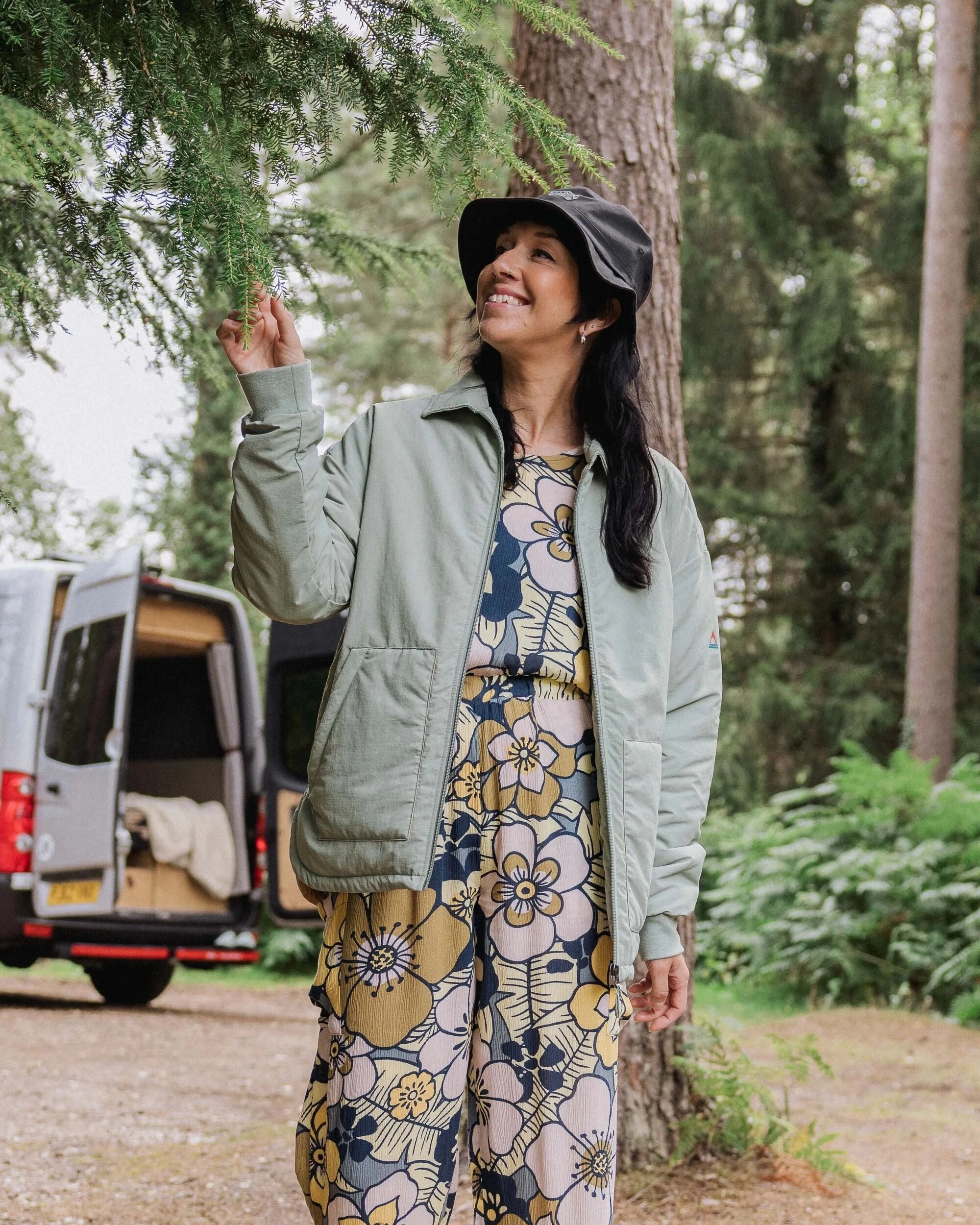 Warmth Retention Canvas Make Tasi Recycled Insulated Jacket - Pistachio