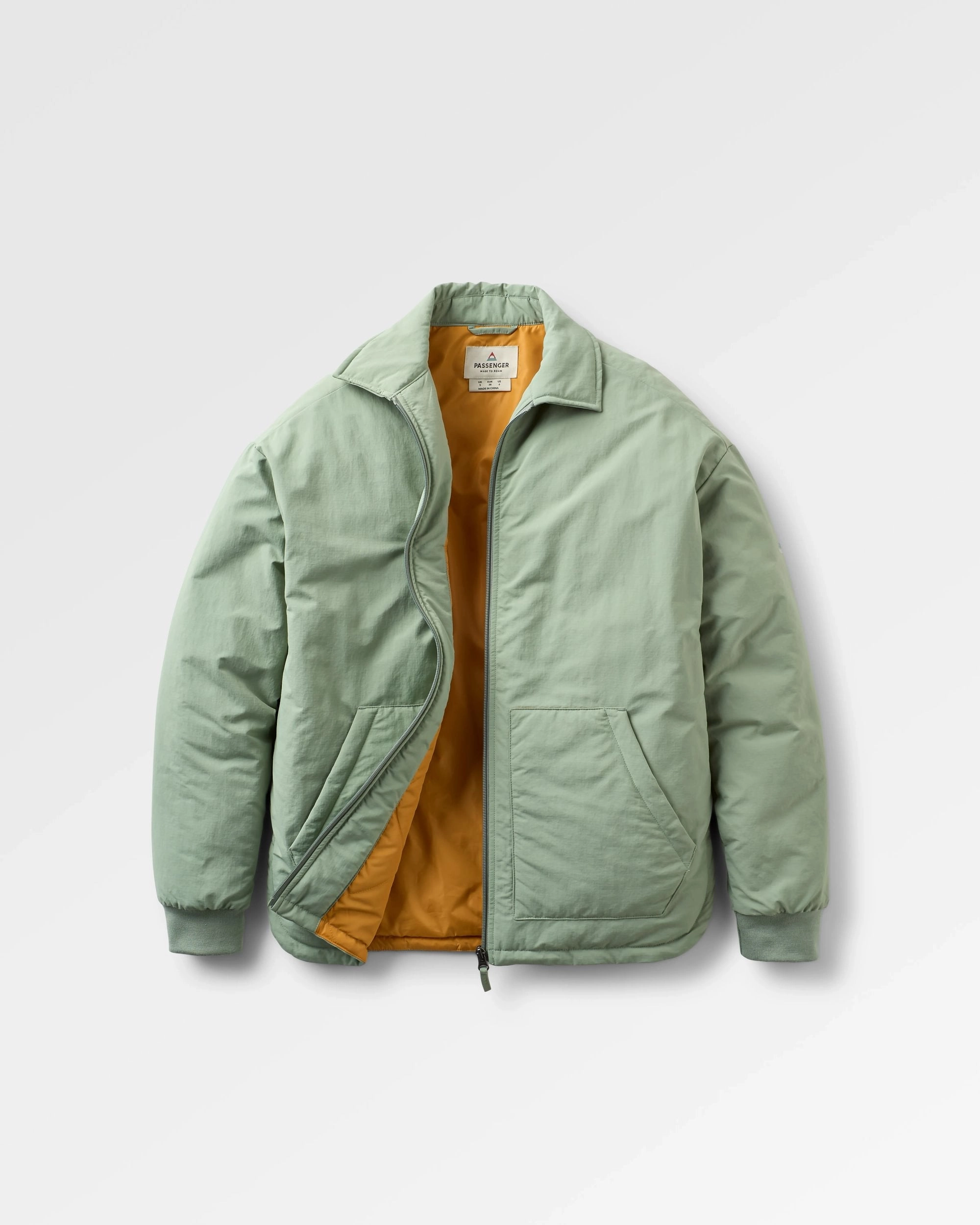 Tasi Recycled Insulated Jacket - Pistachio TearResistant Reinforcements Hooded Comfort Fit