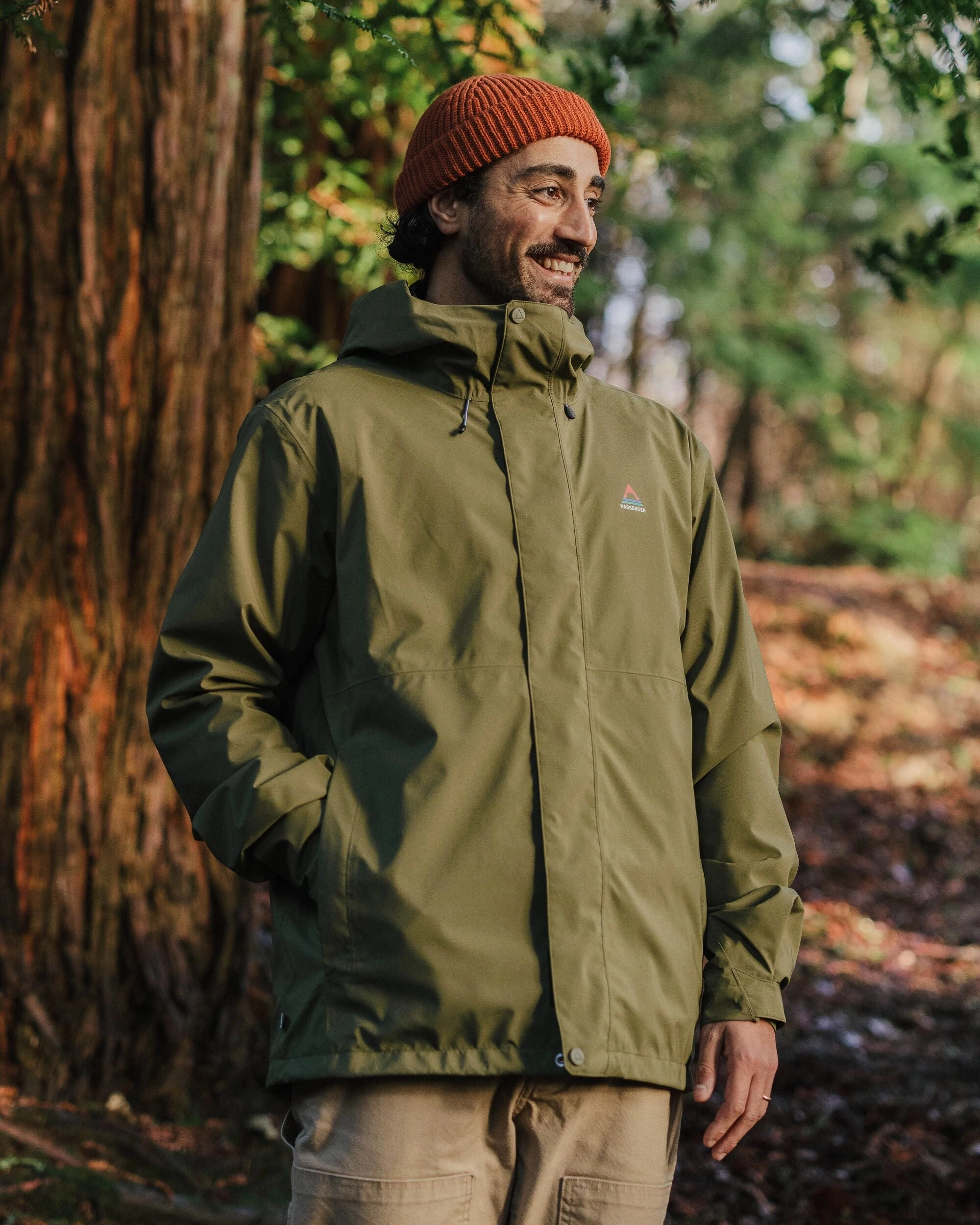 Durable AbrasionResistant Panels Graniteridge Recycled Waterproof 3 in 1 Jacket - Khaki
