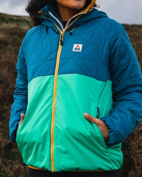 Singletrack Recycled Thermore? Insulated Jacket - Corsair Blue/ Jungle Green 360?? Visibility Simple Chill Piece