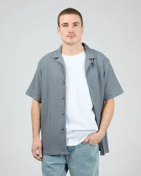 formal dinner Yoke Design Session Waffle SS Shirt Steel