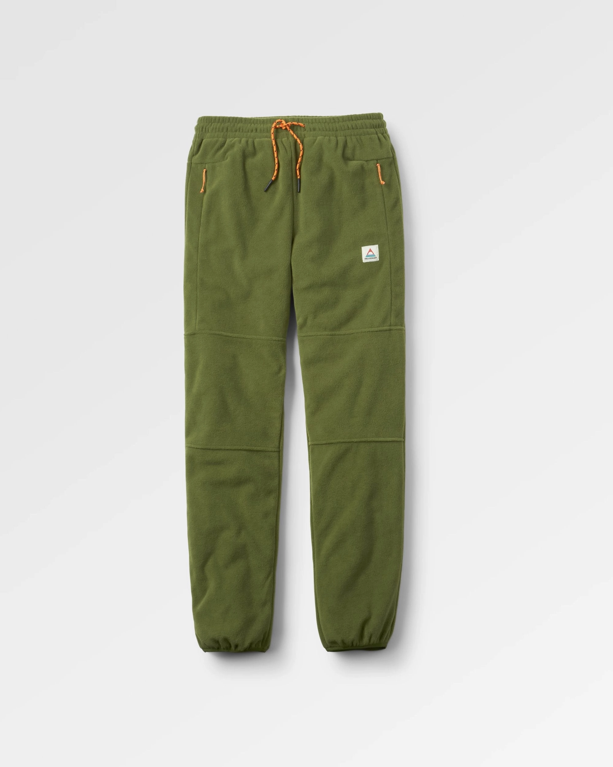 Flexible Knee Articulation Set Off Recycled Polar Fleece Jogger - Khaki