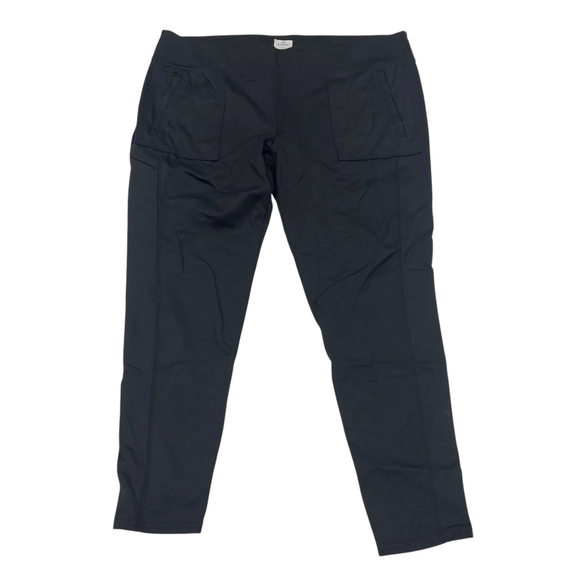 ATHLETIC PANTS by    CLOTHES MENTOR In BLACK, Size: 1X Stain Repellent Coating Feminine Cut