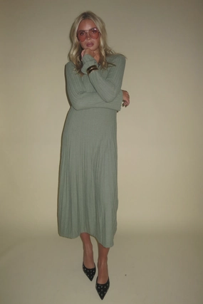 Easy Comfort ONLINE ONLY | Jayne Knit Dress - Sage