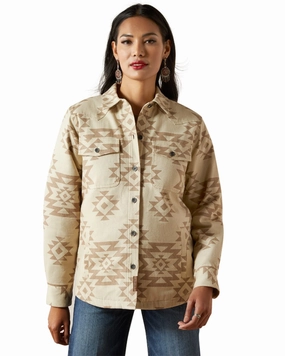 Ariat Womens Clovis Insulated Shirt Jacket Heat Guard Scratch Resistant Zippers