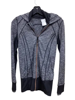 Athletic Jacket By Lululemon In Grey, Size: 4 Tear Resistant Fabric Blends