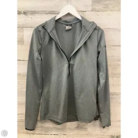 Athletic Jacket By Nike In Grey, Size: L DualLayer Weave RubberizedButtonClosures
