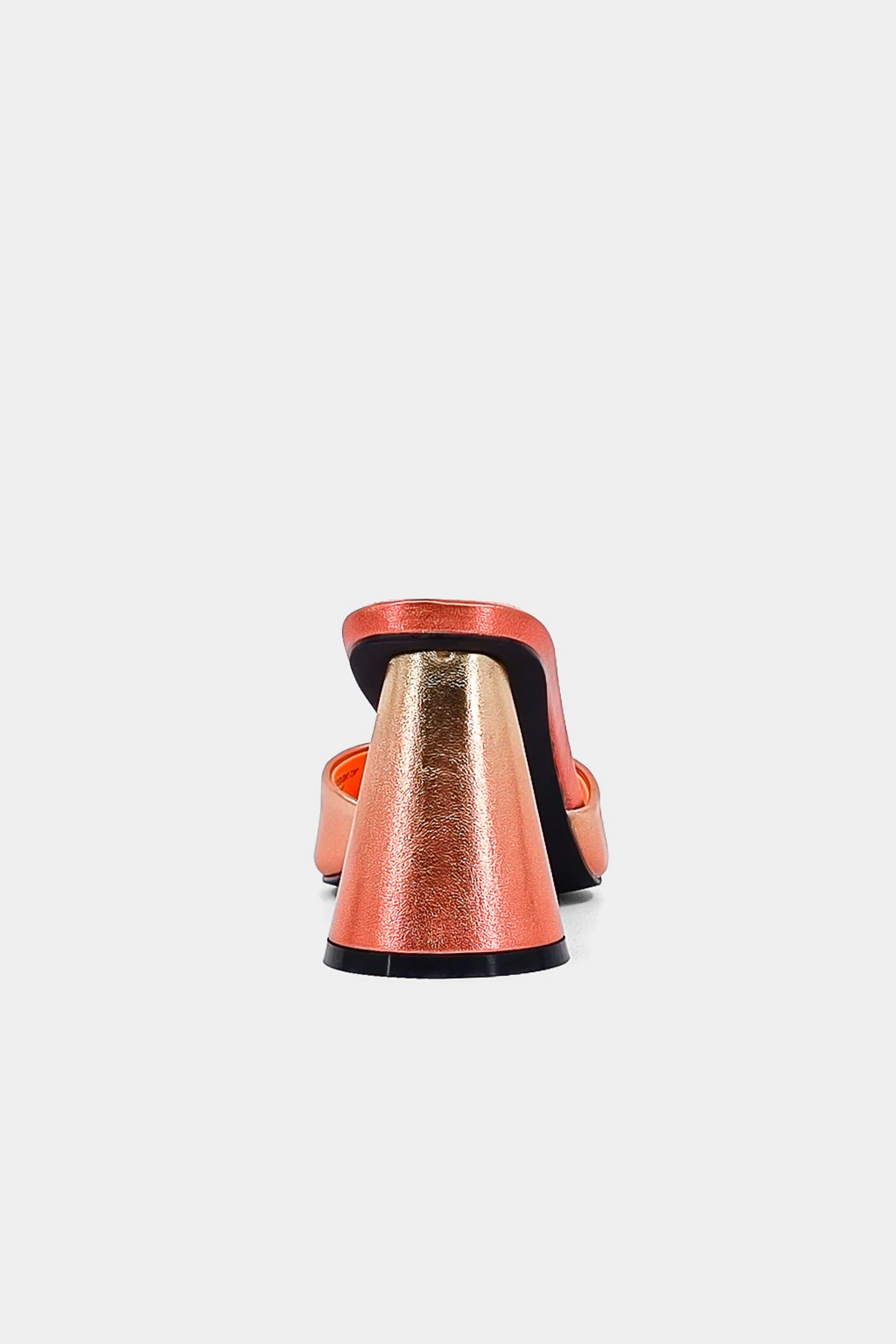 Padded Tongue SHU SHOP | The Enya Heel - Gold Metallic