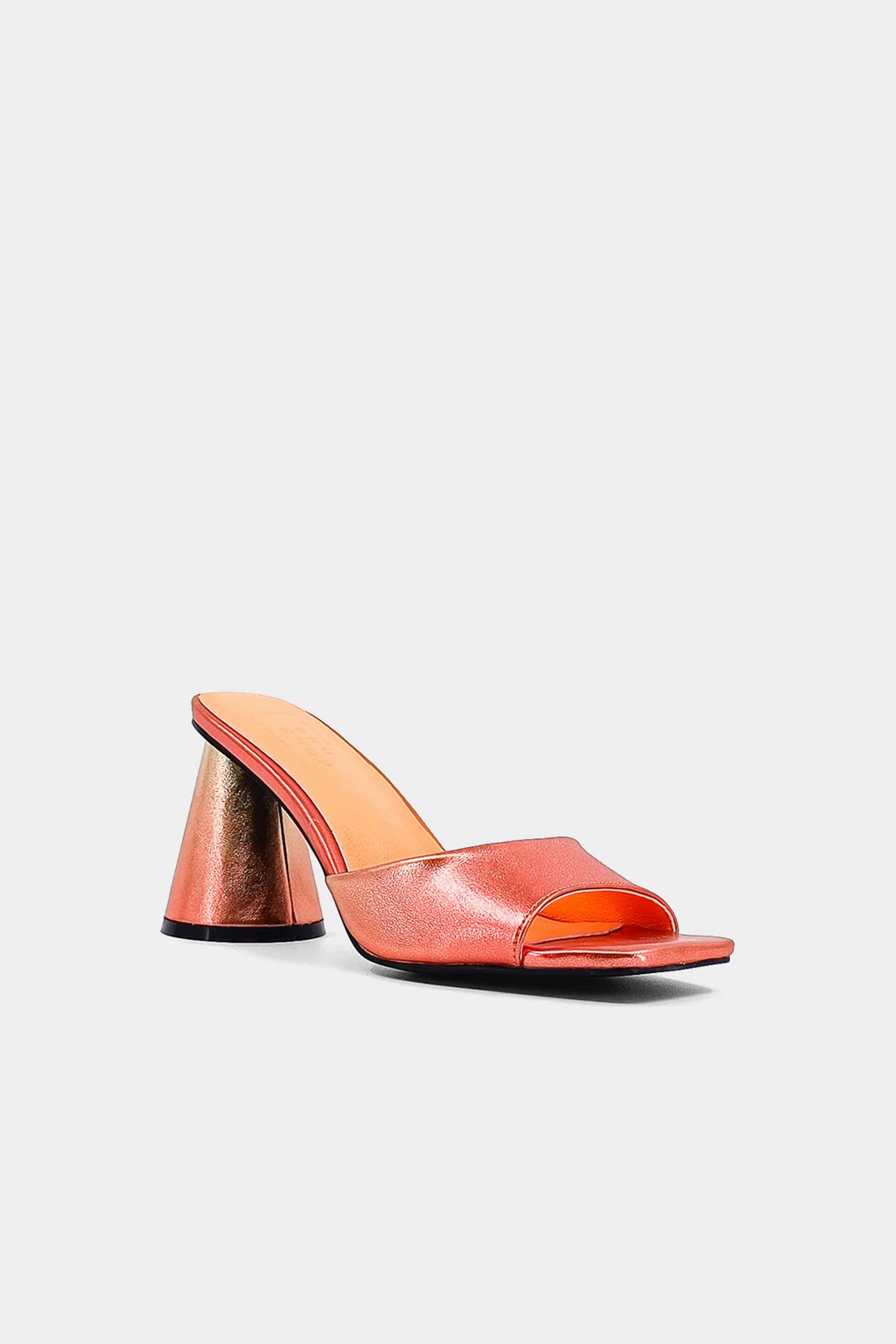 Perfect Pair SHU SHOP | The Enya Heel - Gold Metallic