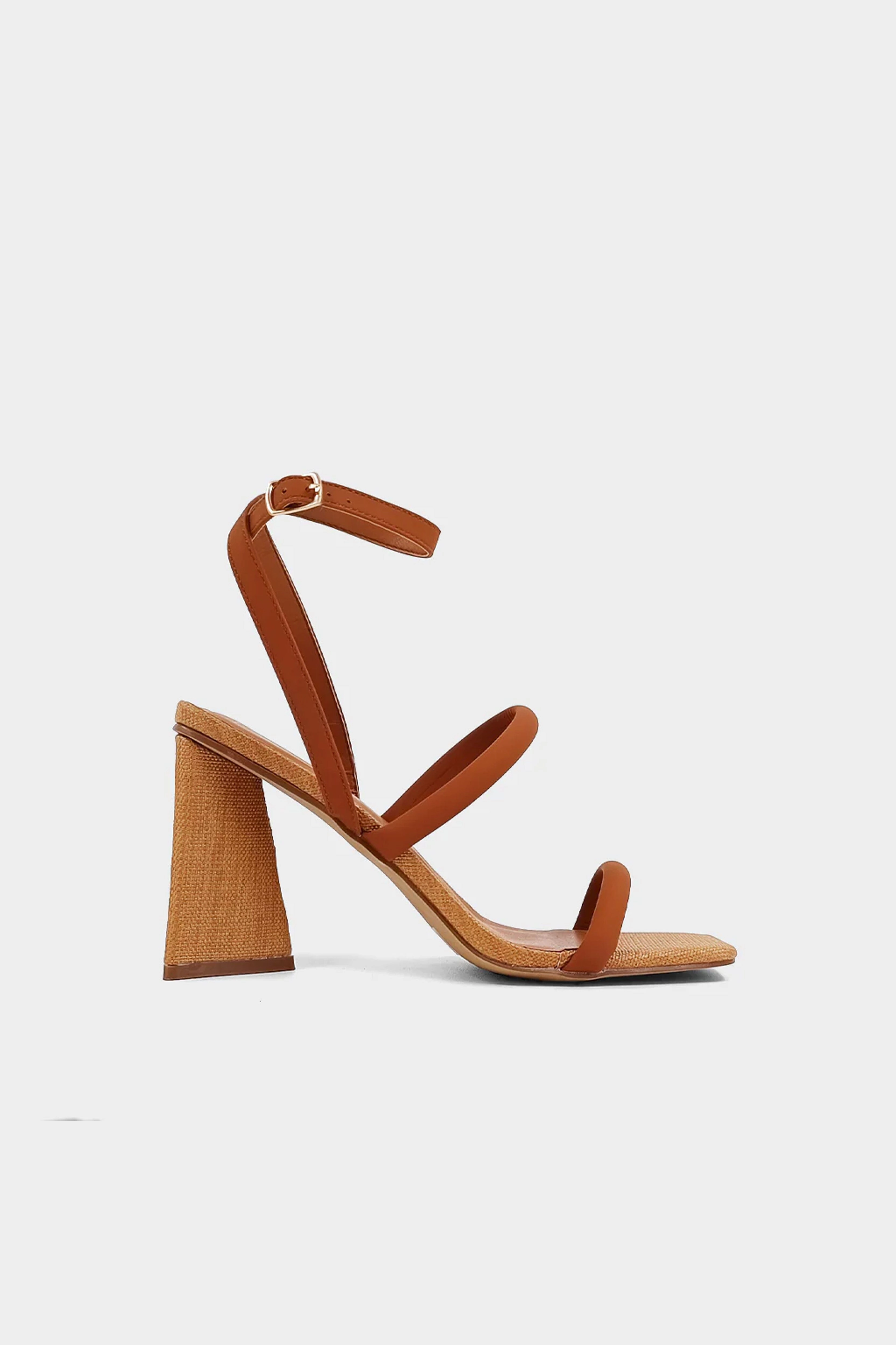 SHUSHOP | Evangeline Heel - Cognac Chic Heeled Booties