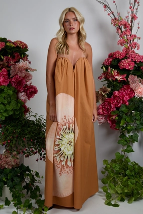 SIGNIFICANT OTHER | Shiloh Maxi Dress - Tangerine Rose All Occasion Timeless Beauty