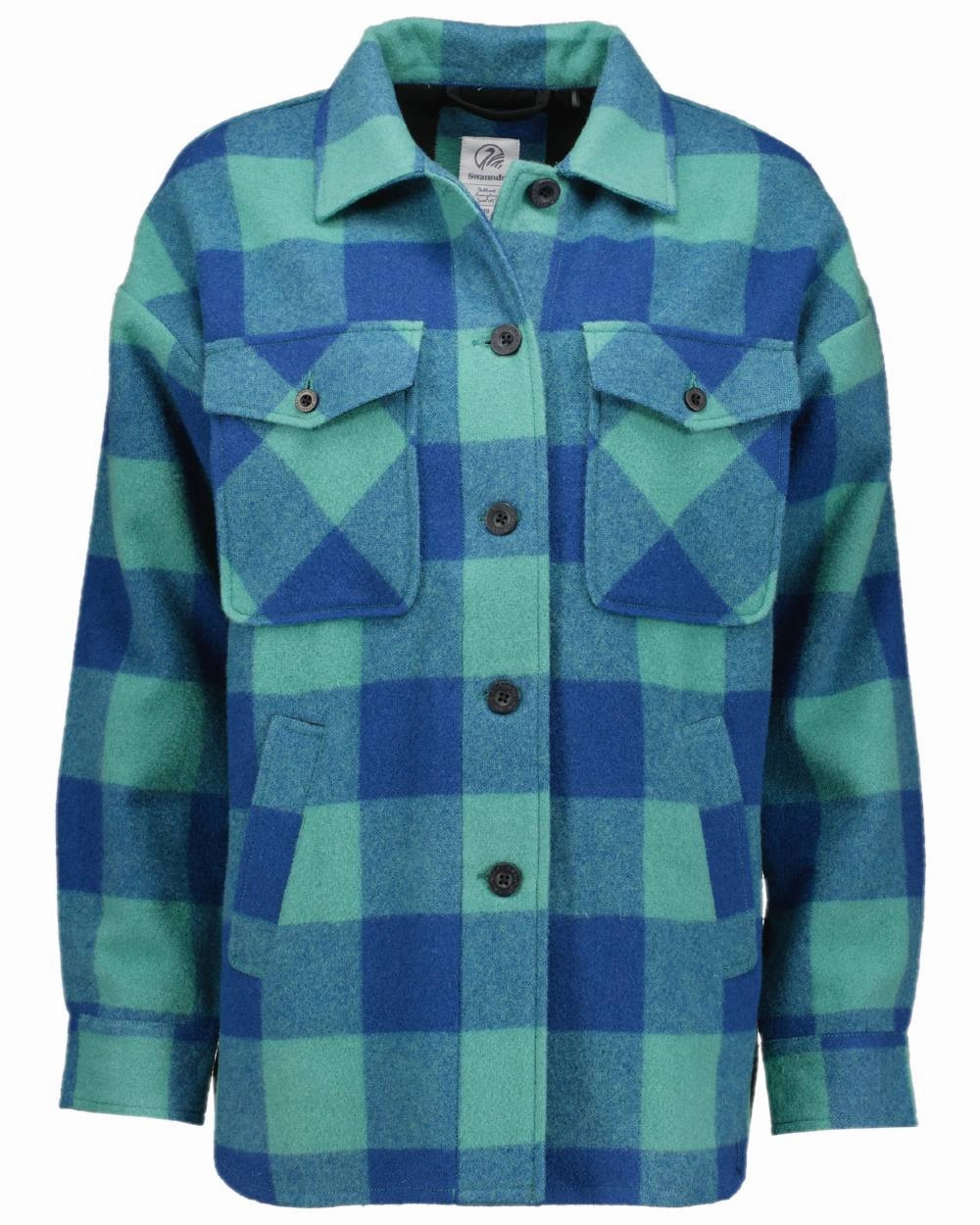 Swanndri Womens Harbourage Lite Wool Shacket Anytime Outer Fit Double Layered Fabric