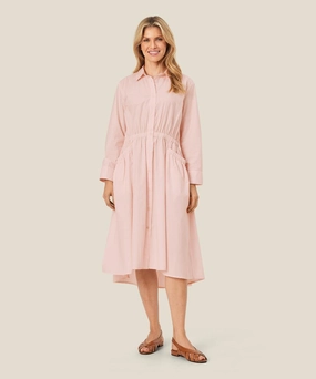 1010582 MaNovanie Dress - Mauve Chalk Elegant Mature Soft Shine