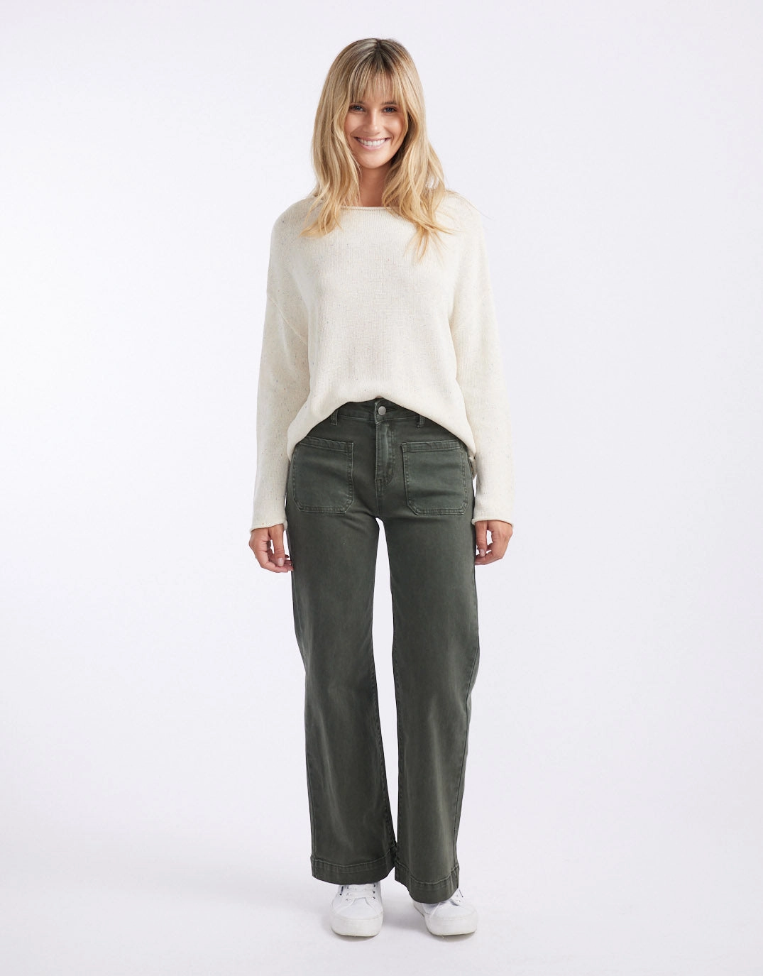 Bobbi 7/8 Denim Jeans - Military On The Move Fade Resistant Finish