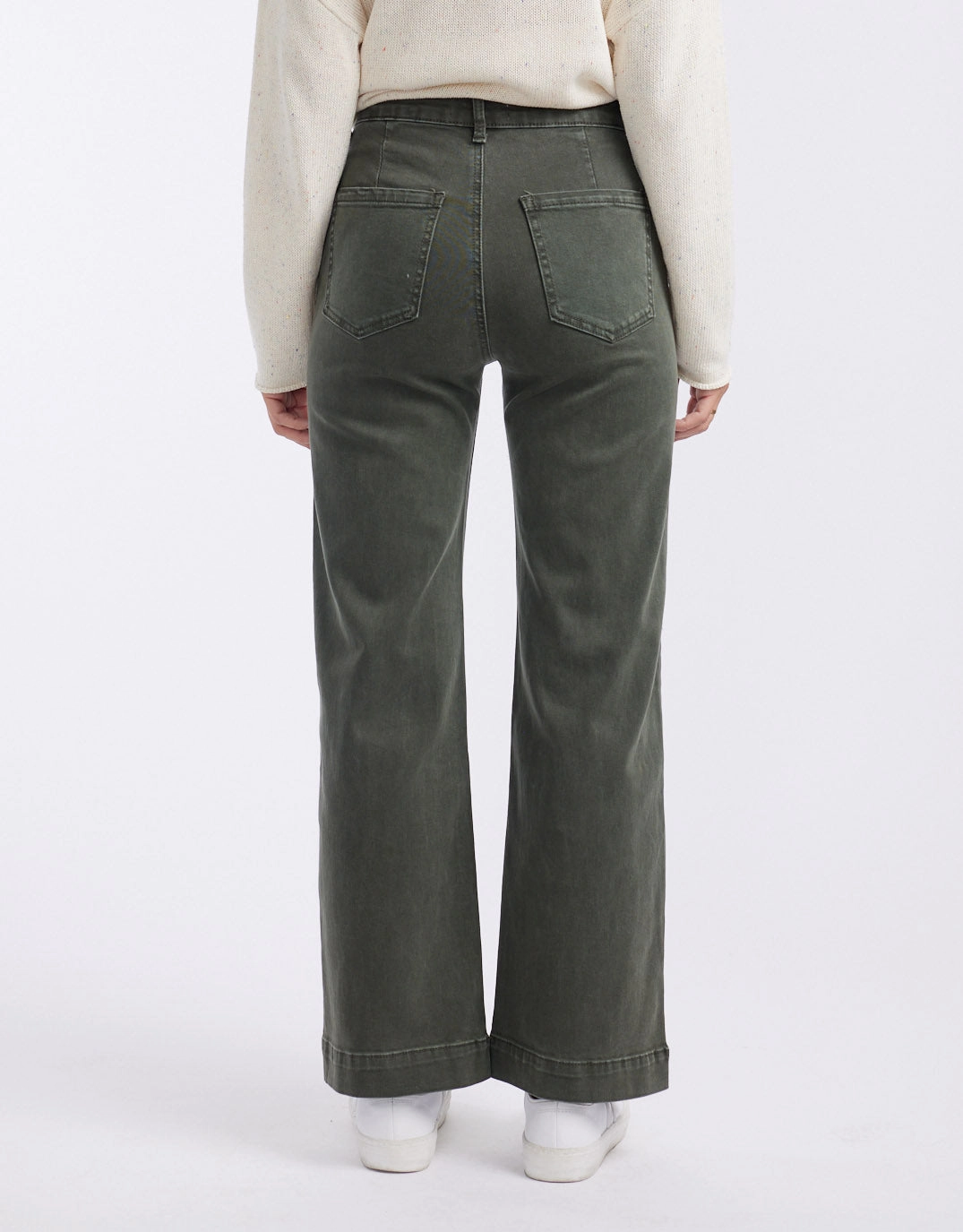 Bobbi 7/8 Denim Jeans - Military Popular Style