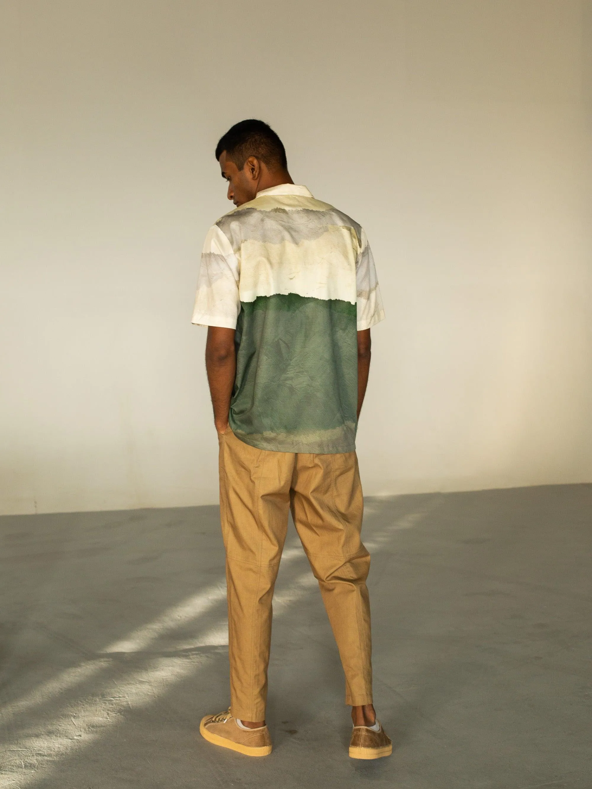 Ombre look Eco Dye Technique Skater Shirt