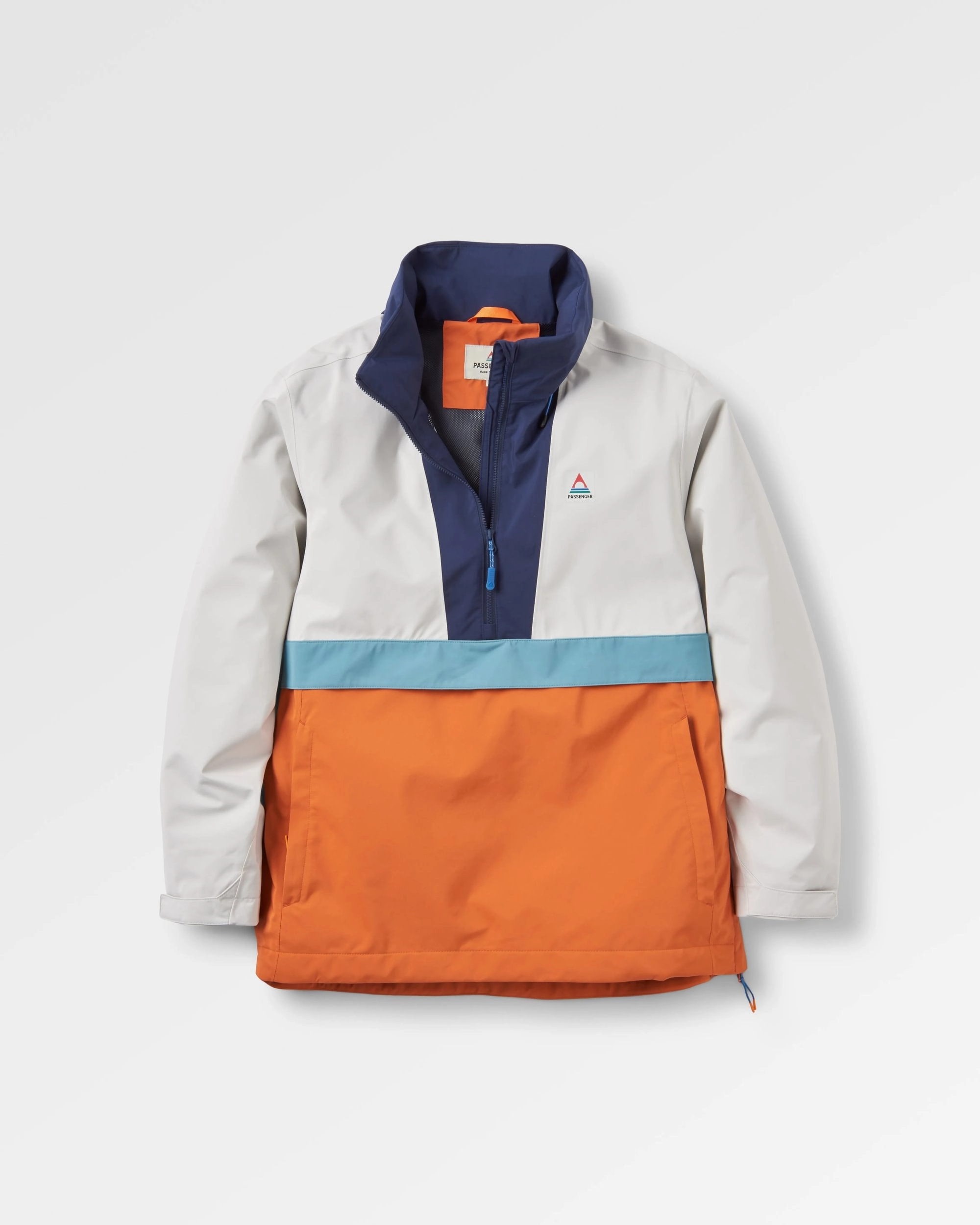 quick dry Skyline Recycled Waterproof Anorak - Burnt Orange/Birch