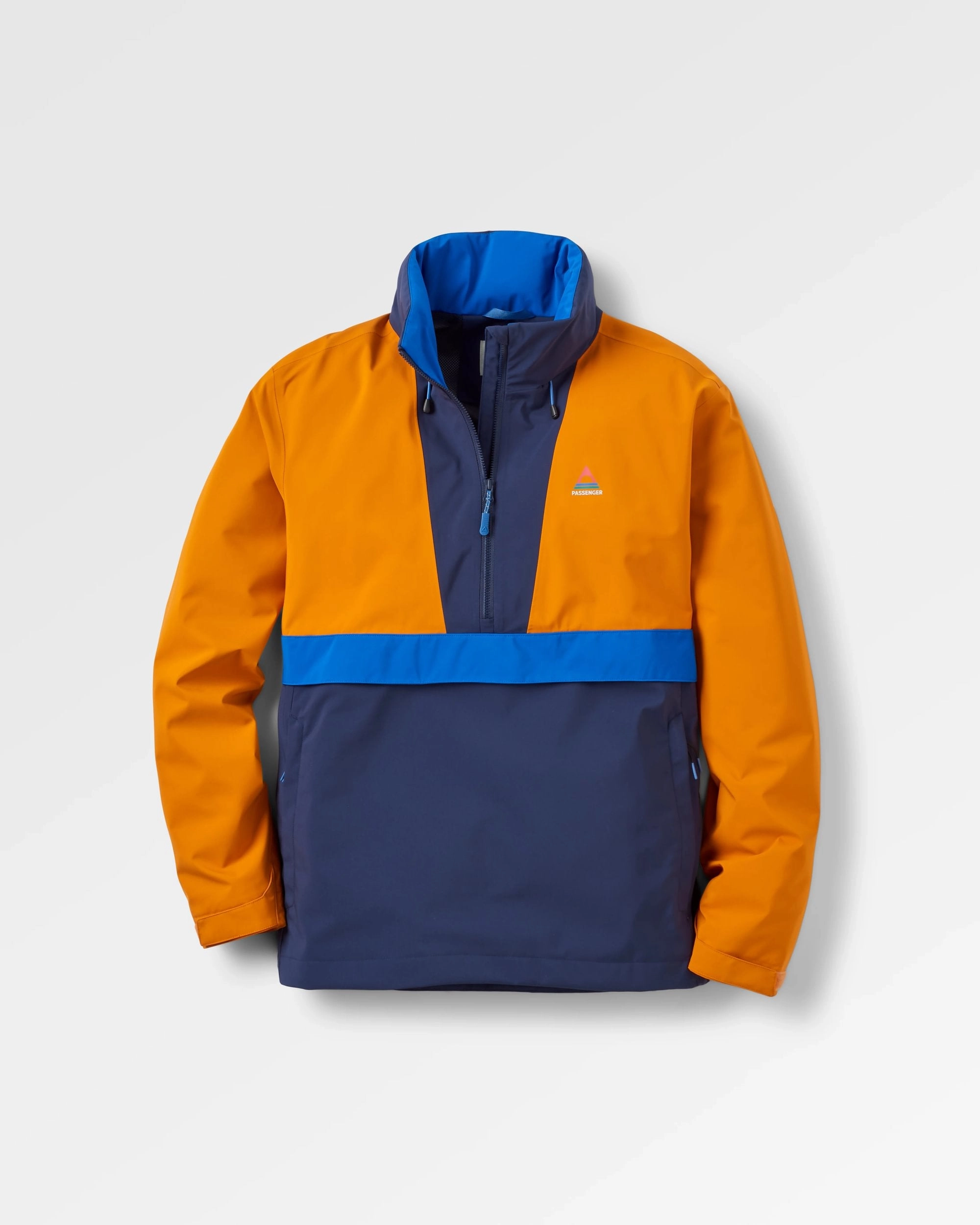Skyline Recycled Waterproof Anorak - Sunrise Orange Stretch Fit