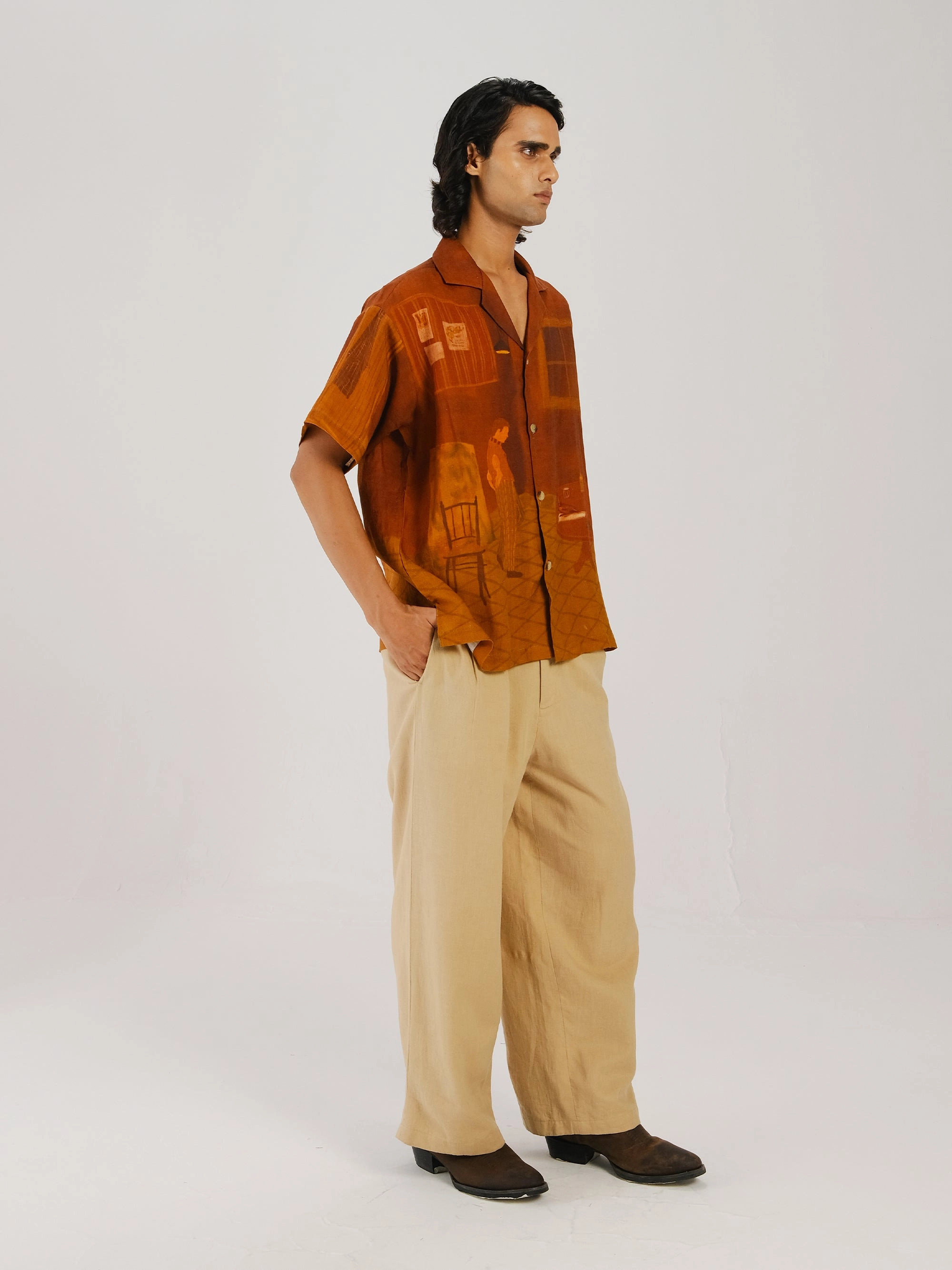 Anti Snag Fabric Double Pleat Pant