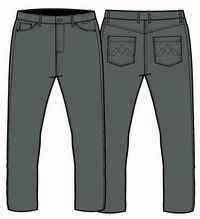 365 5 Pocket Trouser - Charcoal Basic Style