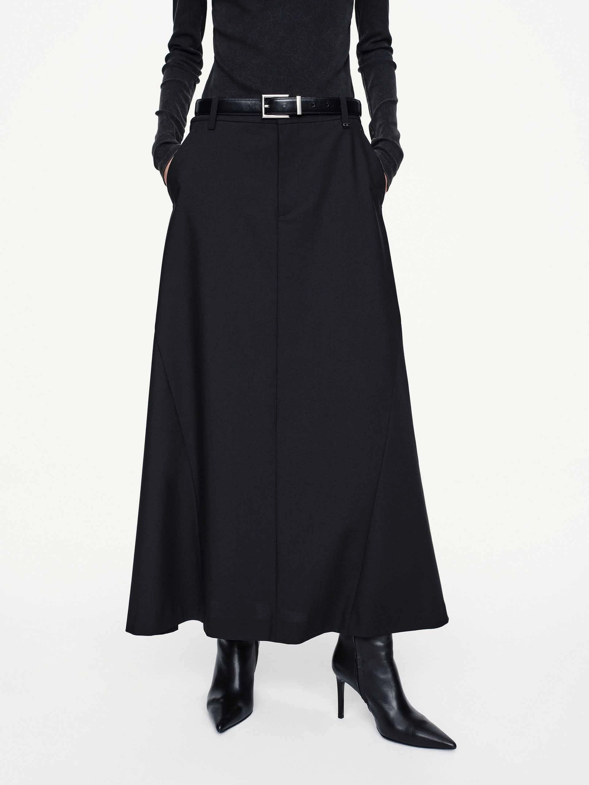 A-line Pleated Skirt Outfit Moodset Chic Appeal
