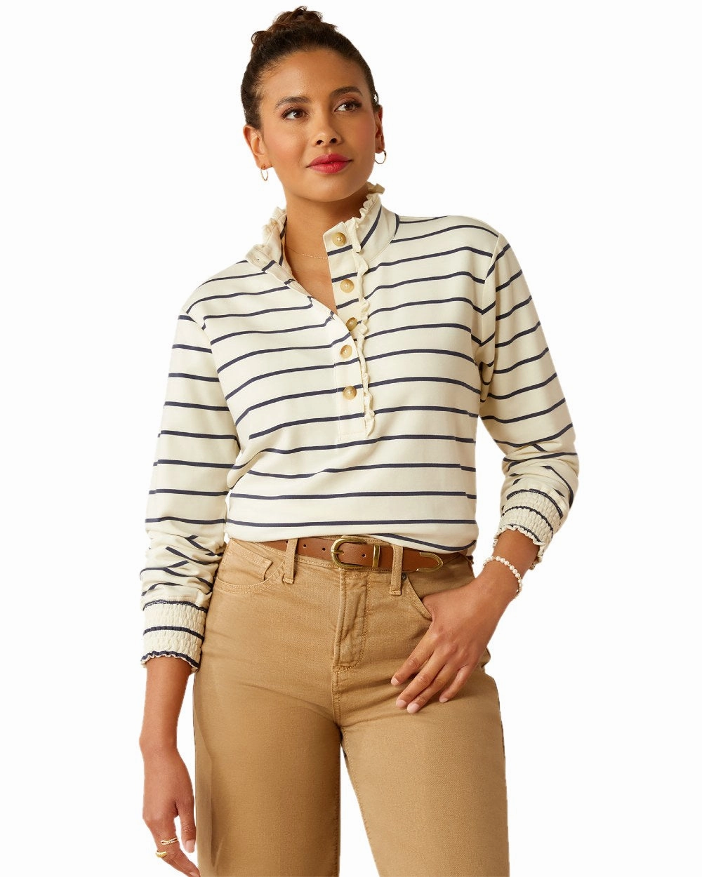 Ariat Womens Hollingworth Sweatshirt Preppy Dress Up