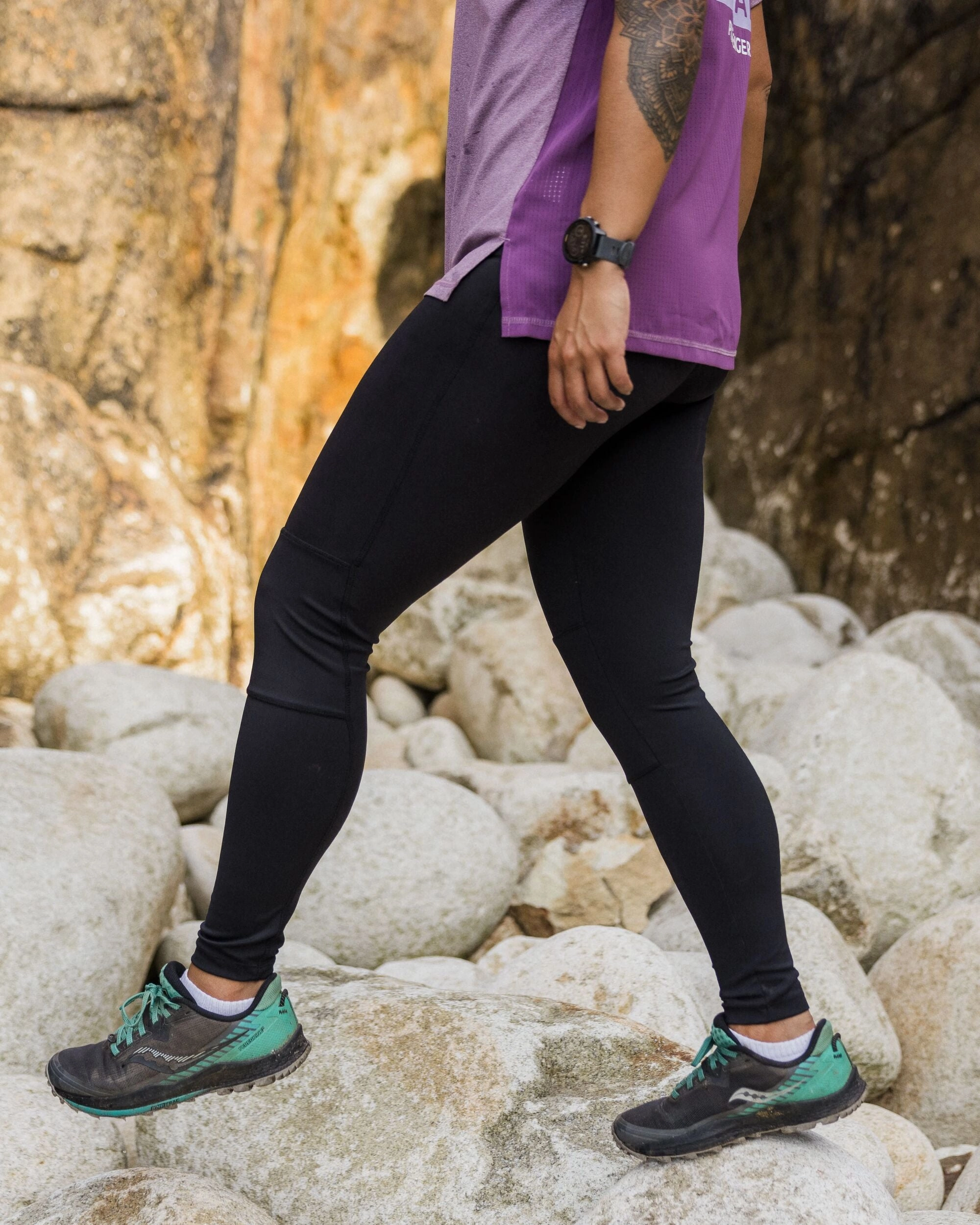 Rowan Outdoor Legging - Black Cozy Stretch Fit