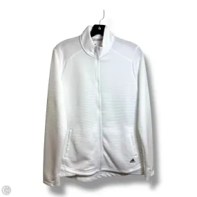 Lightweight Comfort Athletic Jacket By Adidas In White, Size: L