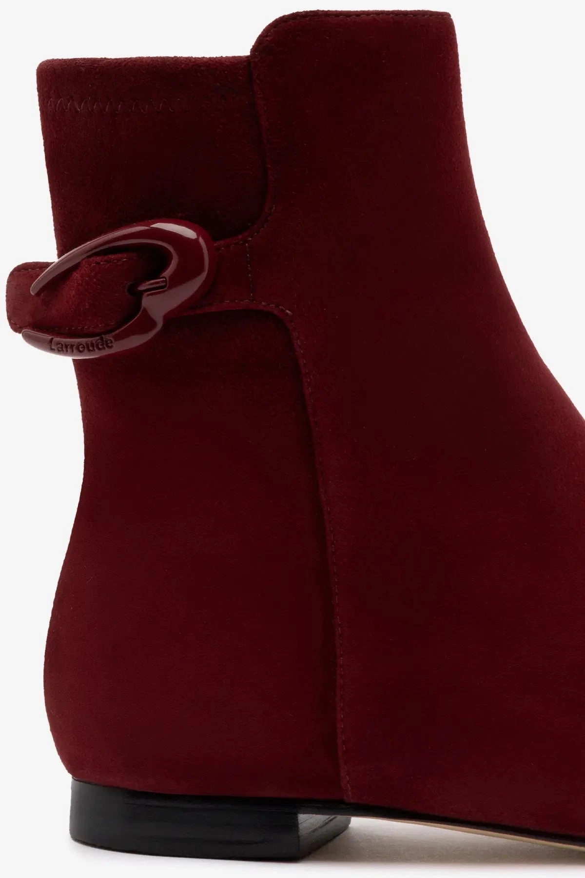 Alexis Verona Flat Boot In Burgundy Suede Italian Glam Casual Elegance