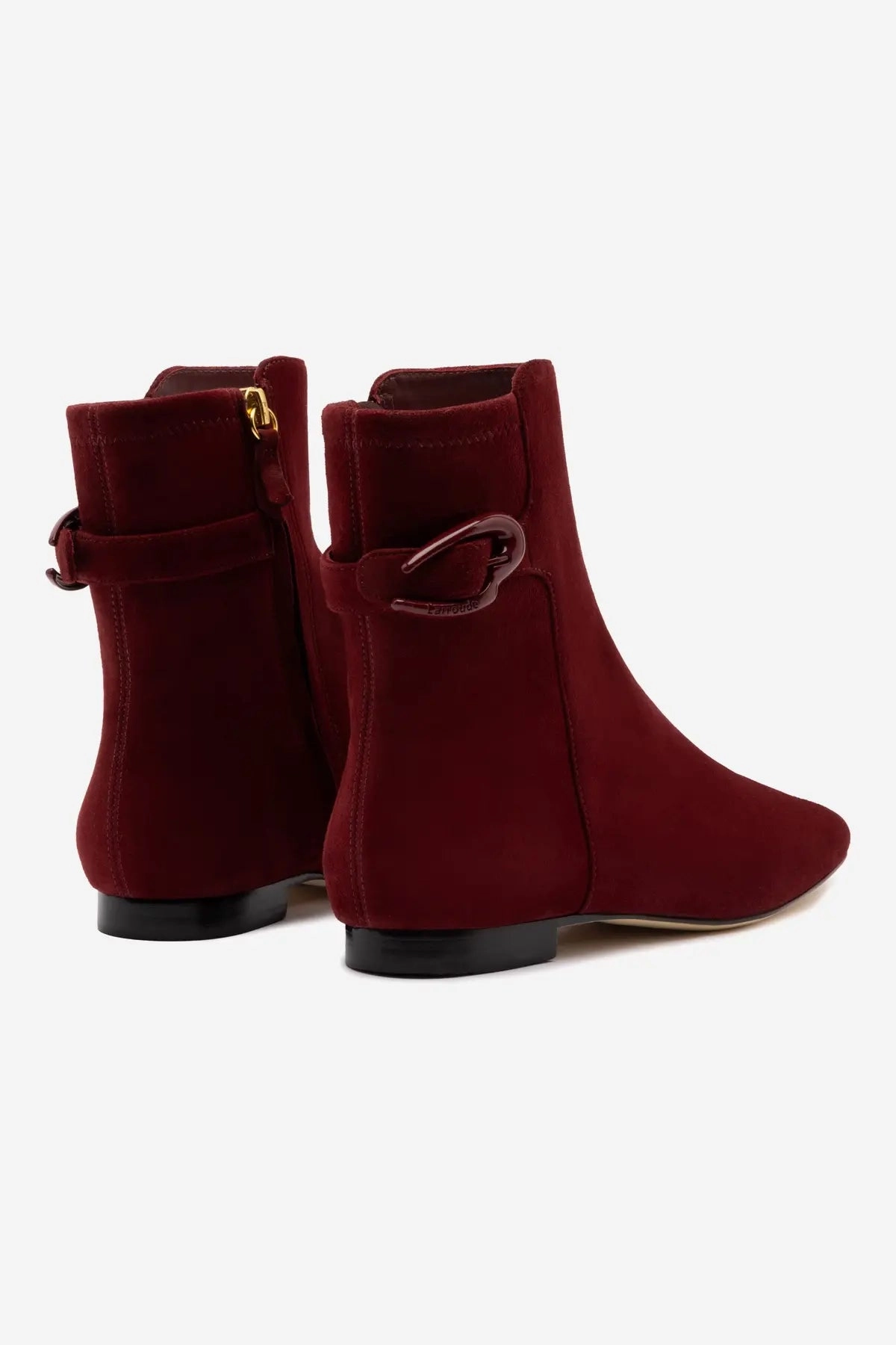 Freelancer Alexis Verona Flat Boot In Burgundy Suede
