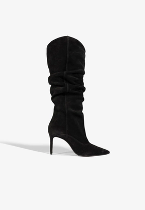 Airy Feel Slip Resistant Rough Terrain Maryana Up Slouch Nubuck Boot