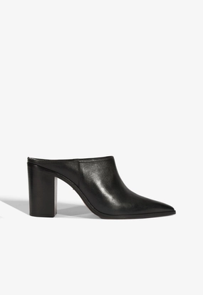 Mikki Mule Leather Pump Stable Support Windy Weather Shank