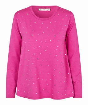 CushionedSupport 1010215 MaBadisna Top - Fuchsia Red