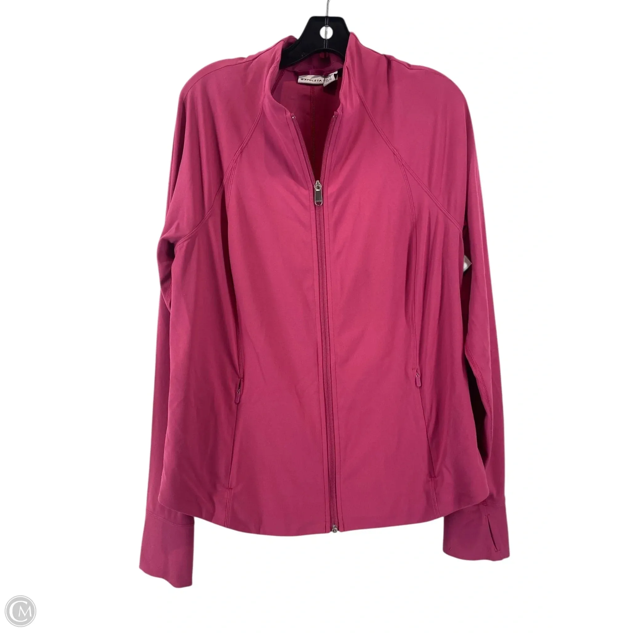 Athletic Jacket By Athleta In Purple, Size: Xl Crisp Weather Fit
