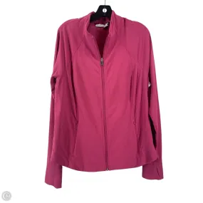 Athletic Jacket By Athleta In Purple, Size: Xl Crisp Weather Fit