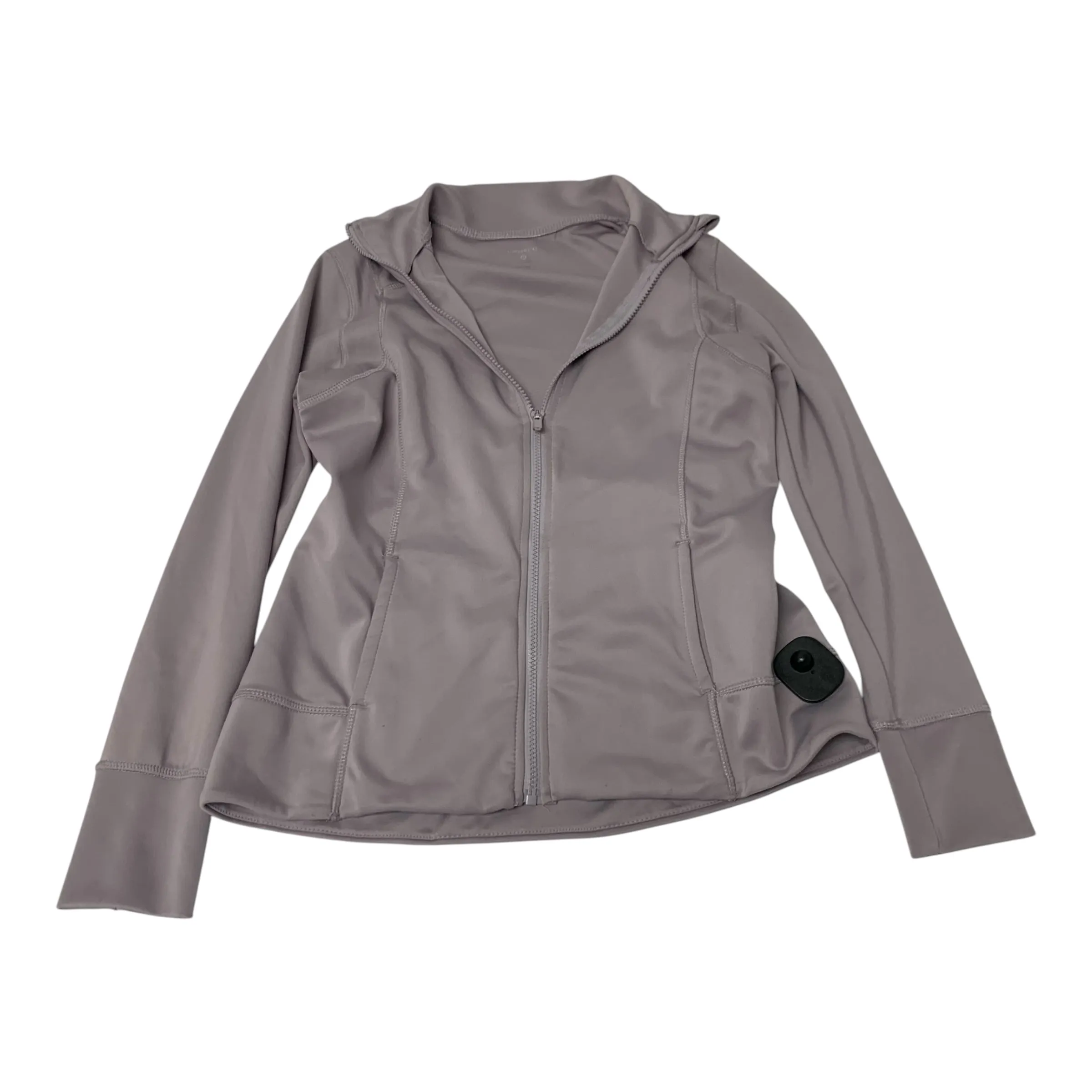 Three Layer Laminate Adventure Day Look Athletic Jacket By Layer 8 In Purple, Size: M