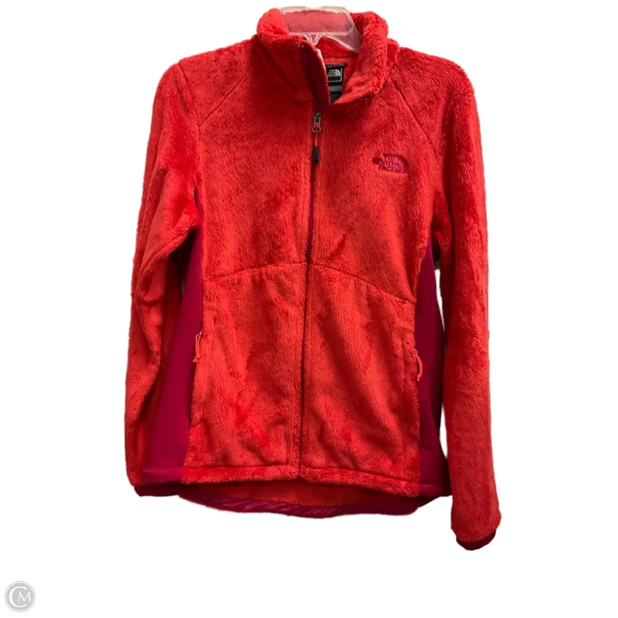 Athletic Jacket By The North Face In Red, Size: L Full Length Zipper