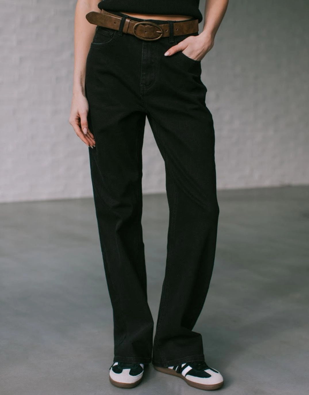Teen Outfit Elegant Dara Straight Jean - Black
