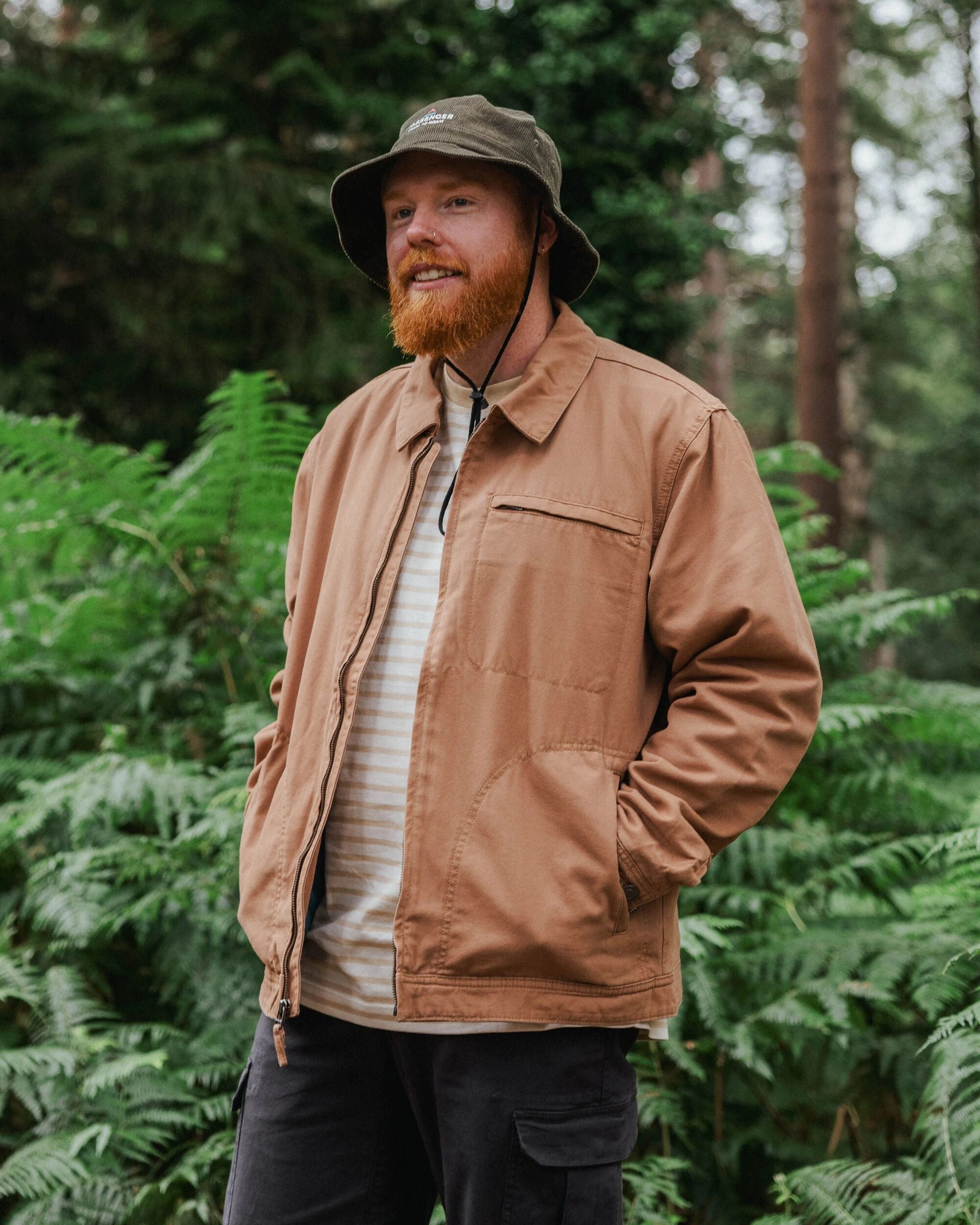 Taylor Quilted Jacket - Toffee Dynamic Compression Fit Adjustable Drawstring Waist