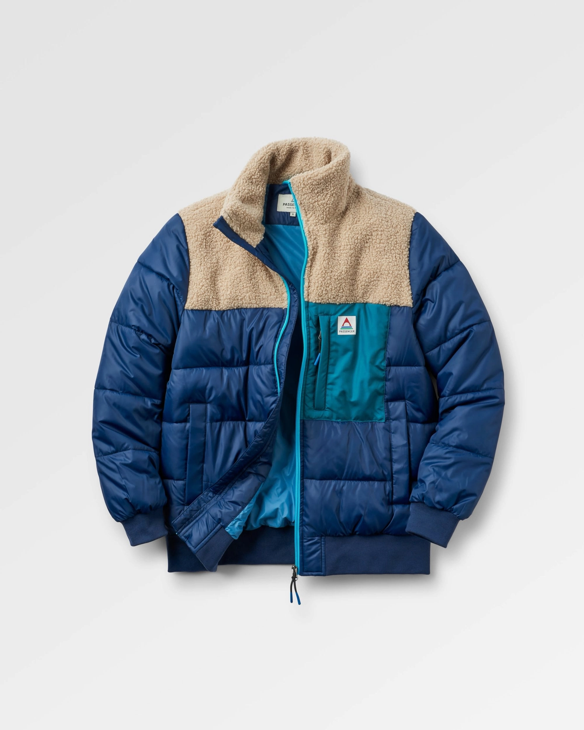 Bonded Edge Finish Stretchable Waistband Inspire Recycled Insulated Jacket - Rich Navy