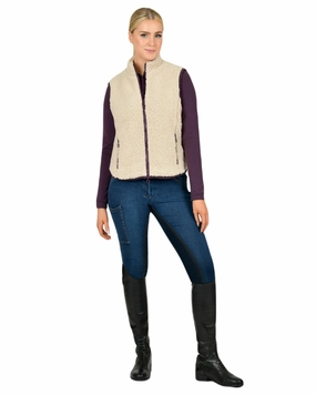 Casual Style Vegan Fabric Dublin Womens Thea Teddy Vest