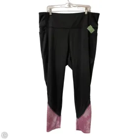 Body Sculpting Athletic Pants By Adrienne Vittadini In Black, Size: 3x