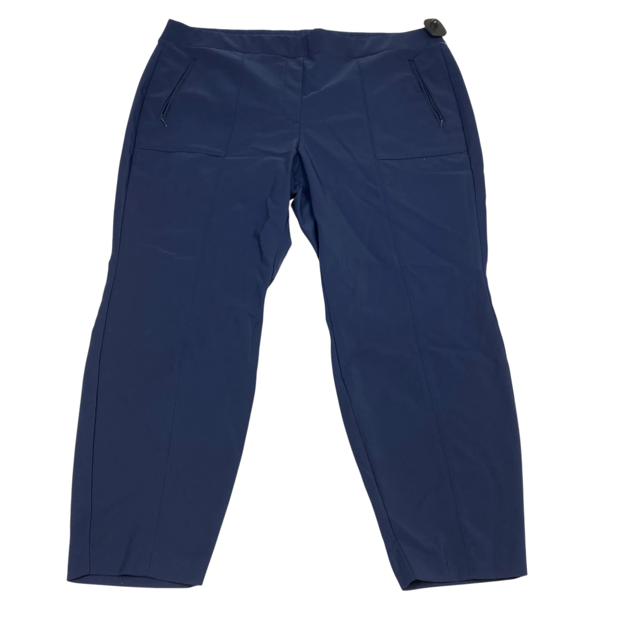 Athletic Pants By Lane Bryant In Navy, Size:3X Cold Weather Wear Slim Design