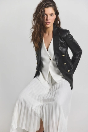 Sheer Look DEREK LAM | Lauren Mixed Media Dress - Soft White