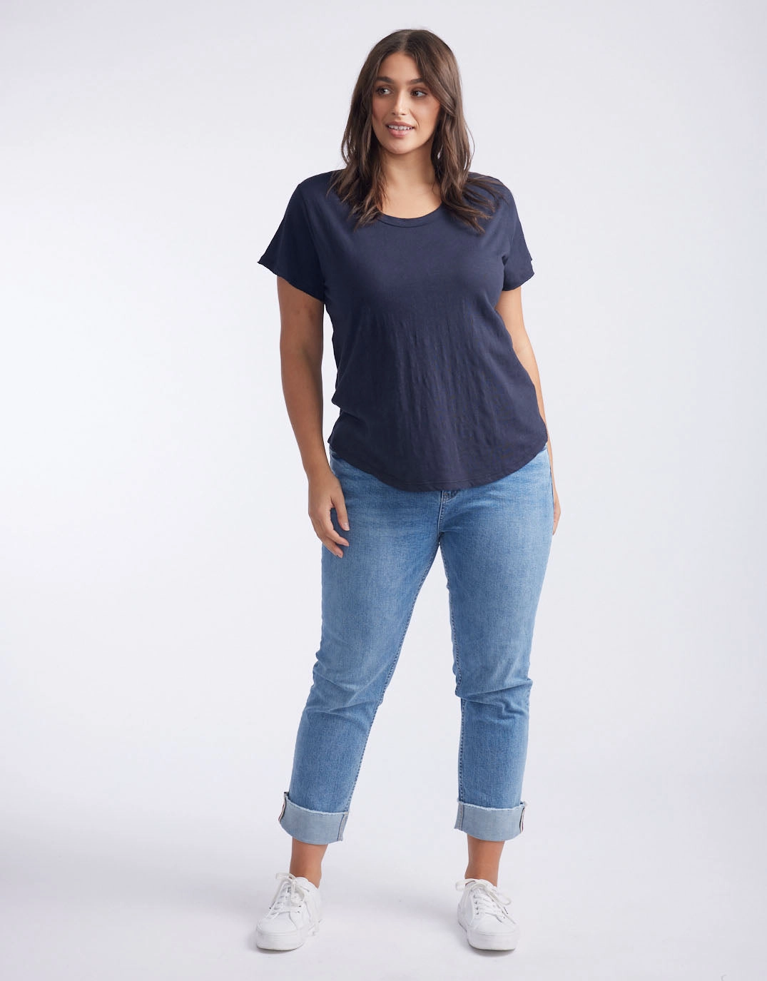 AntiStaticFinish Original Round Neck T-Shirt - Navy