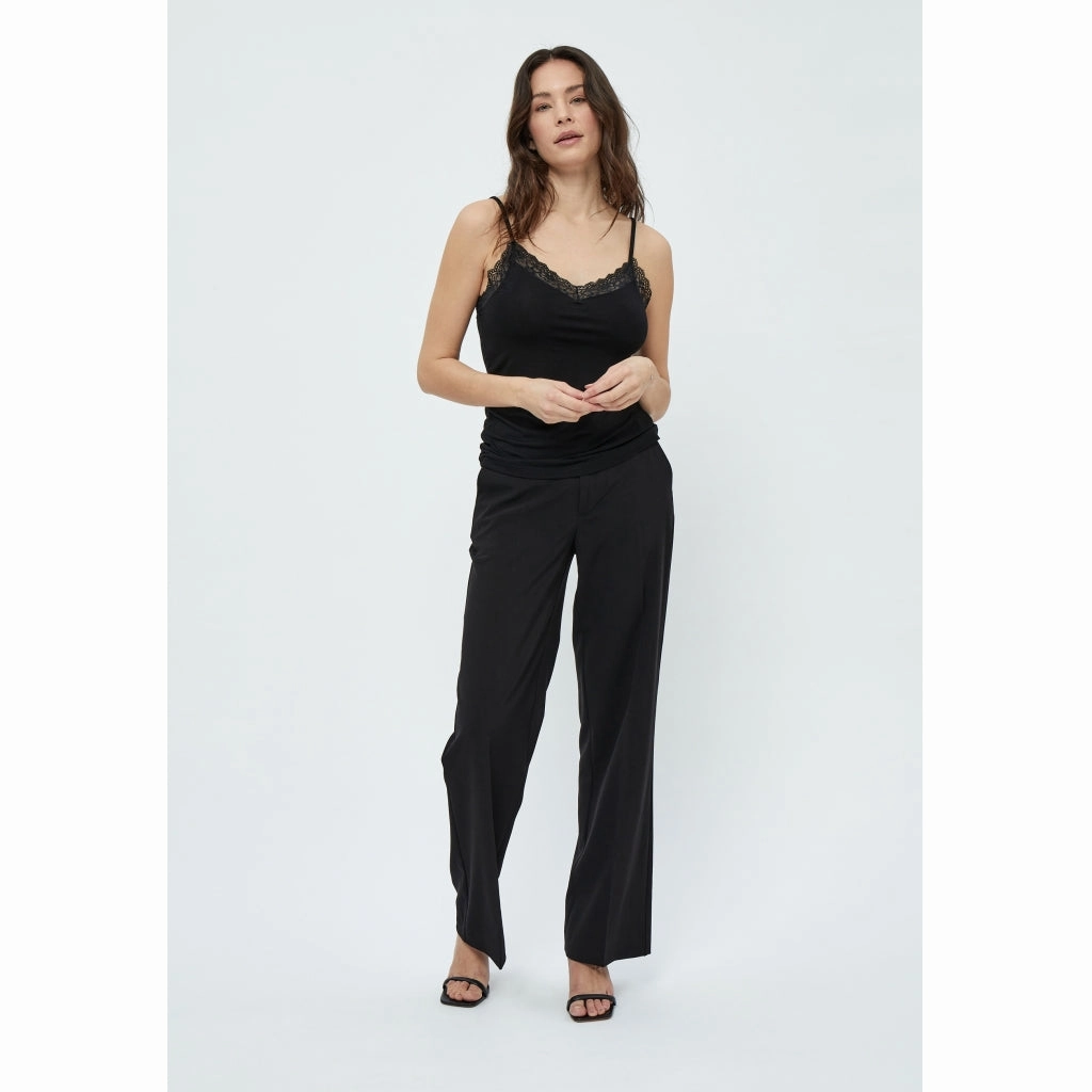 4204420 Rosalinda Top - Black Long Sleeve Tee