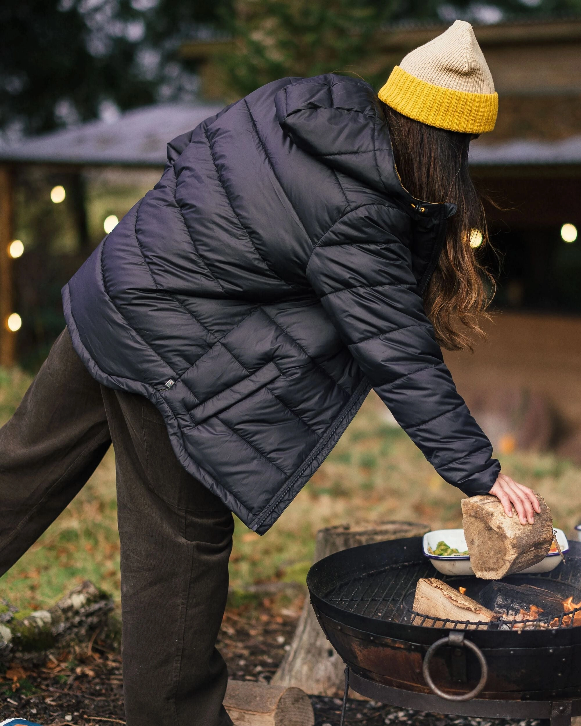 Kai Recycled Insulated Jacket - Black Water Resistant Fabric