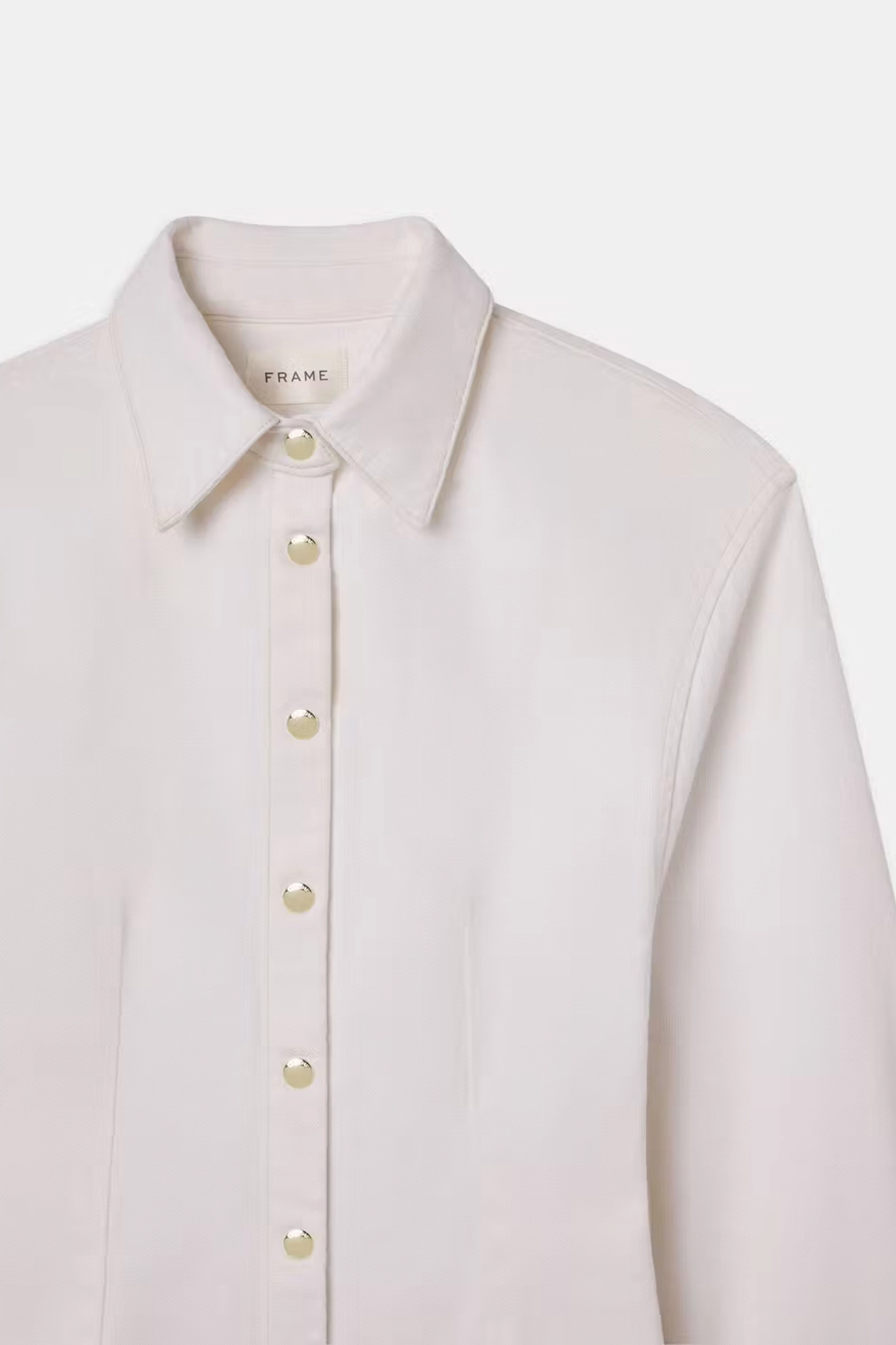 FRAME | The Sculpted Shirt - Au Natural Clean Non Slip Collar Magnetic Fastenings